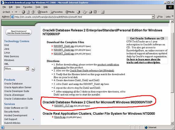 Oracle 9i Download For Windows